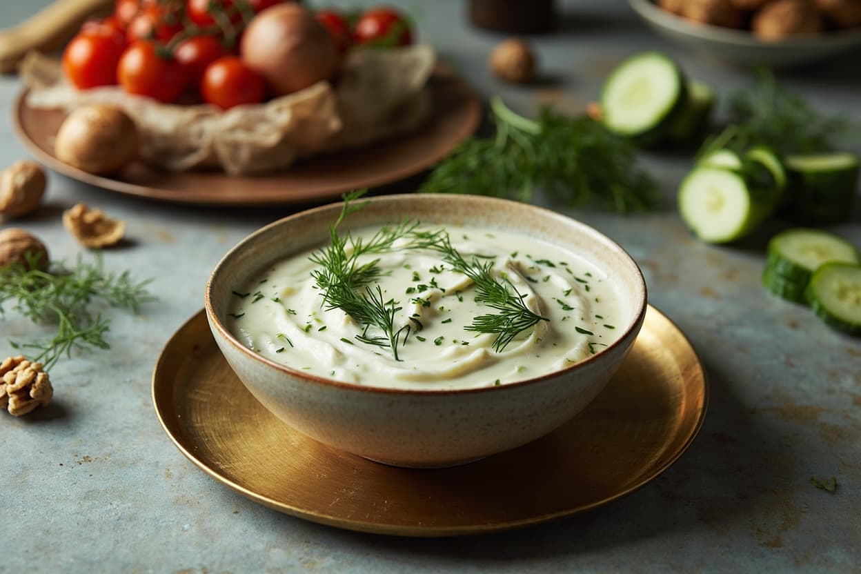 Mast-o-Khiar: Yogurt, Cucumber and Walnut