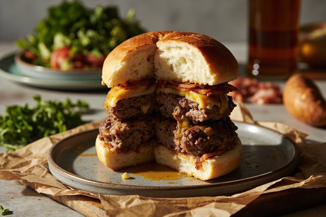 Mayo-Seared Onion Burgers