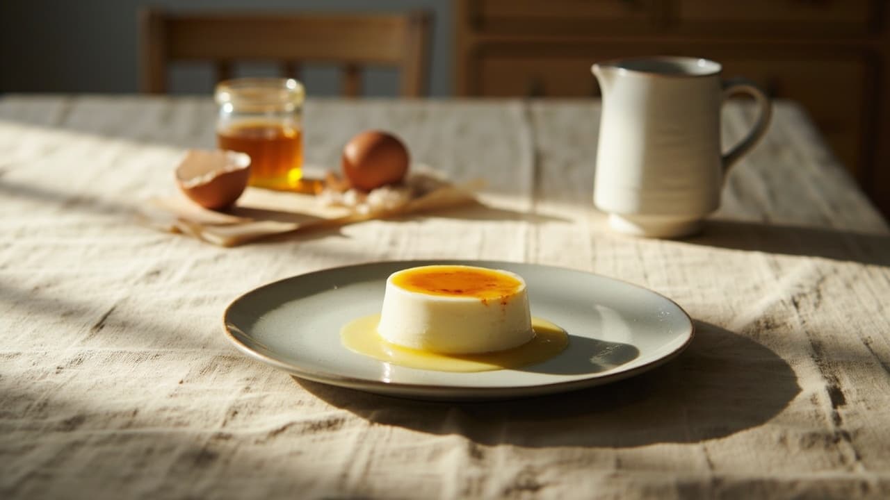 Mead Panna Cotta with Salted Honey Drizzle