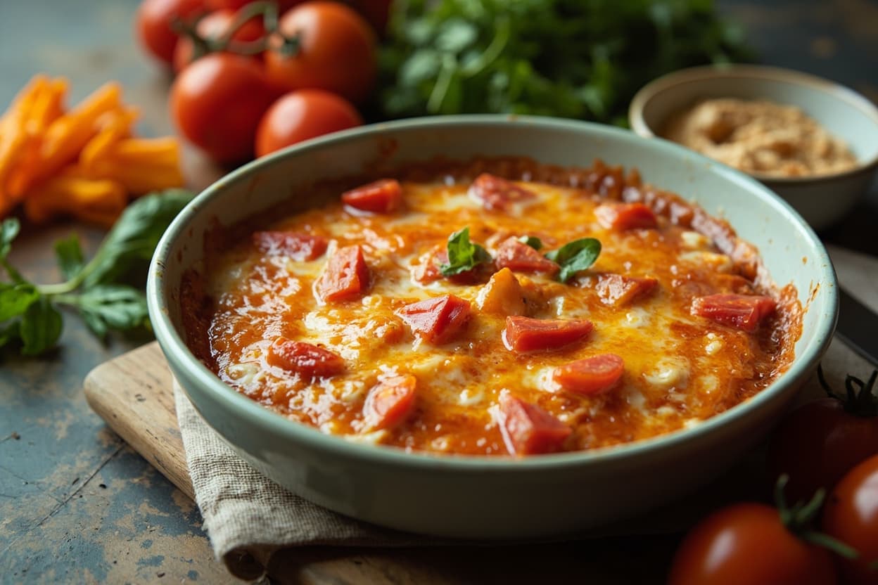 Microwave Feta and Tomato Melt
