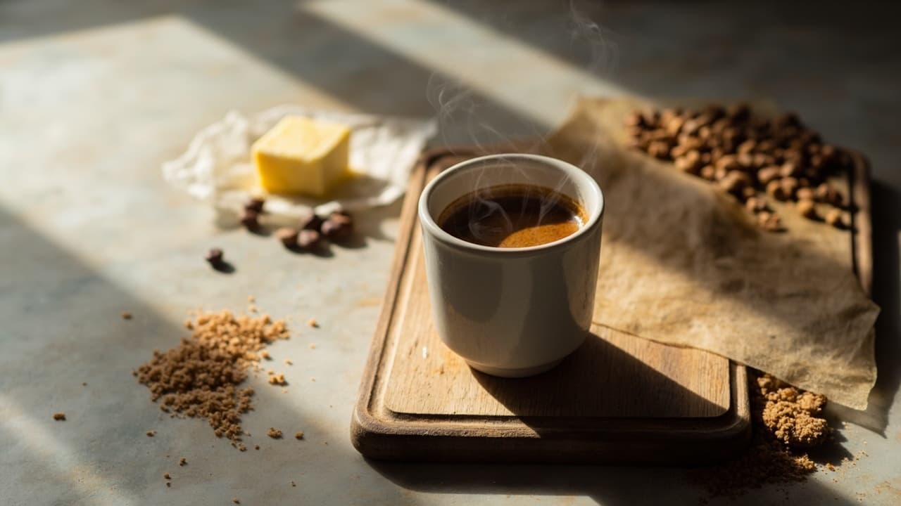Milanese Espresso Ristretto with Caramelized Hazelnut Milk