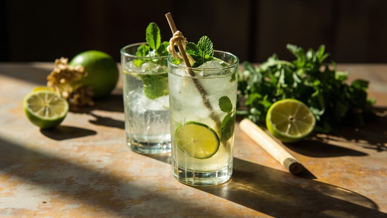Mint and Lime Classic Mojito