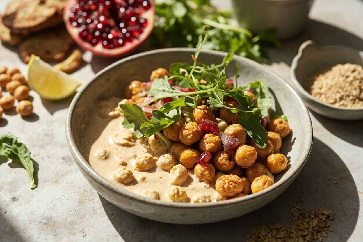 Nutty Tahini and Chickpea Bowl