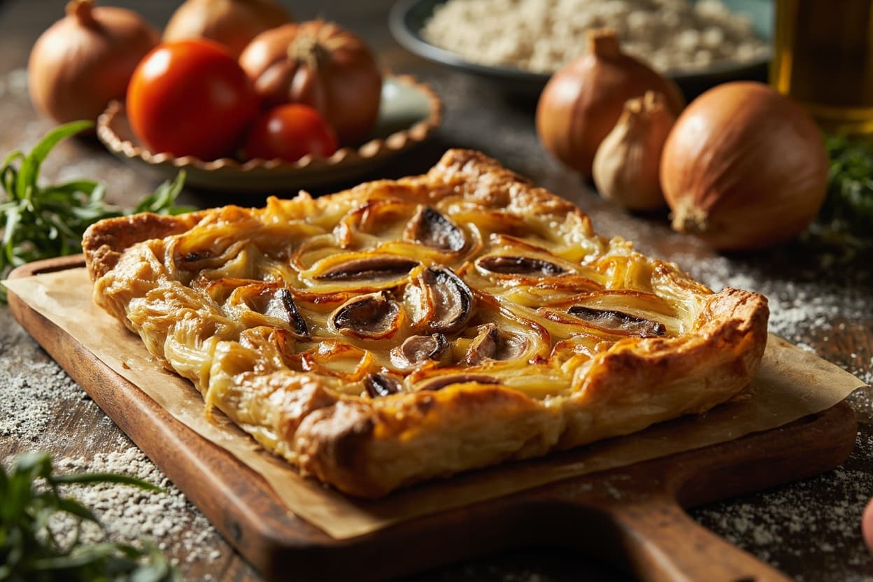 Onion and Anchovy Pissaladiere Traybake