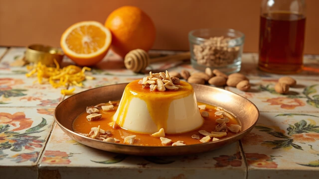 Orange Honey Panna Cotta