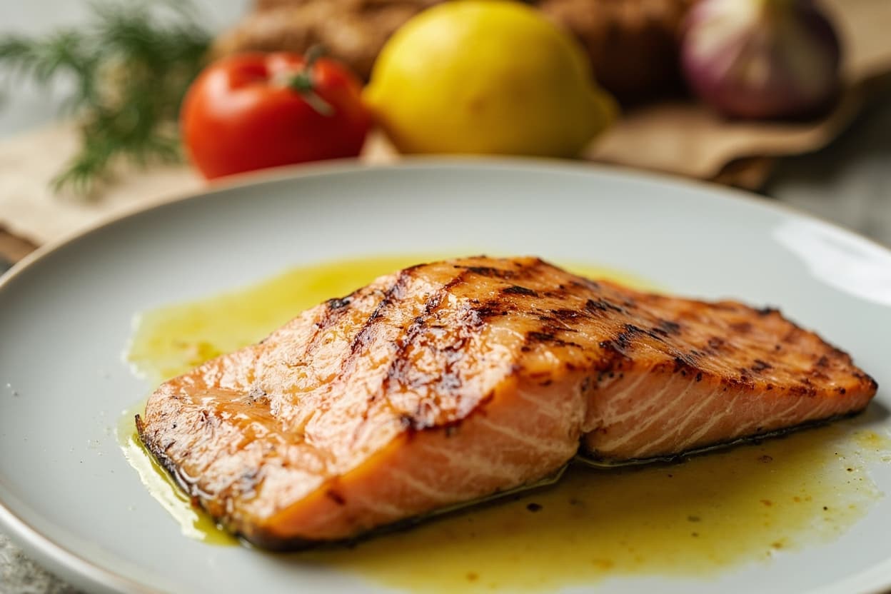 Pan-Seared Salmon with Lemon Butter