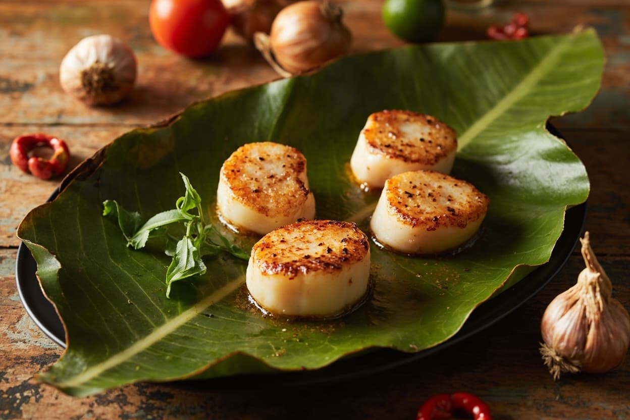 Pan-Seared Scallops with Clove-Cinnamon Butter