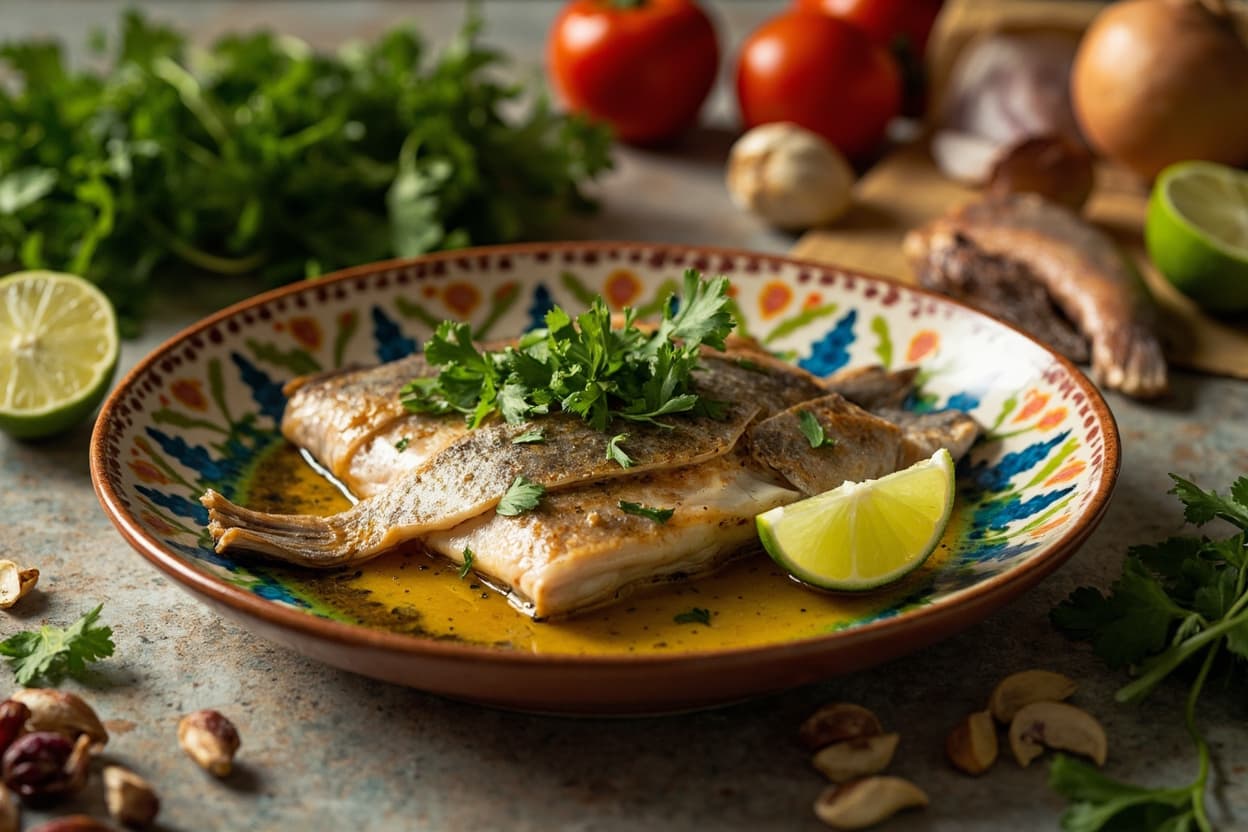 Pan-Seared Trout with Lime and Cilantro