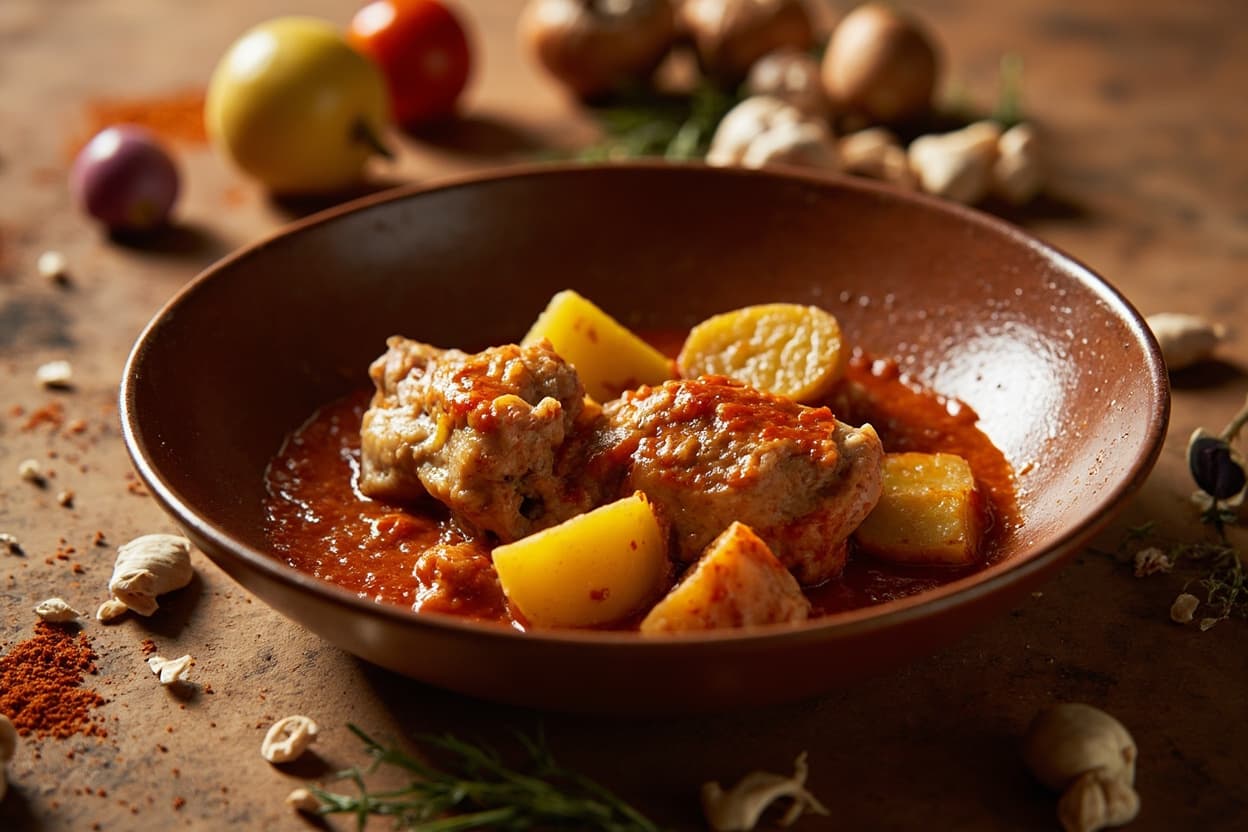 Paprika Chicken and Potato Braise