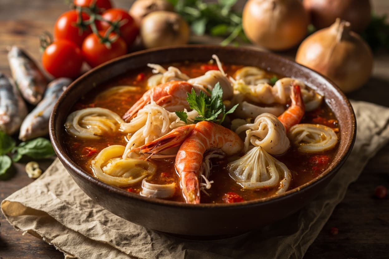 Parihuela, Peruvian Seafood Broth