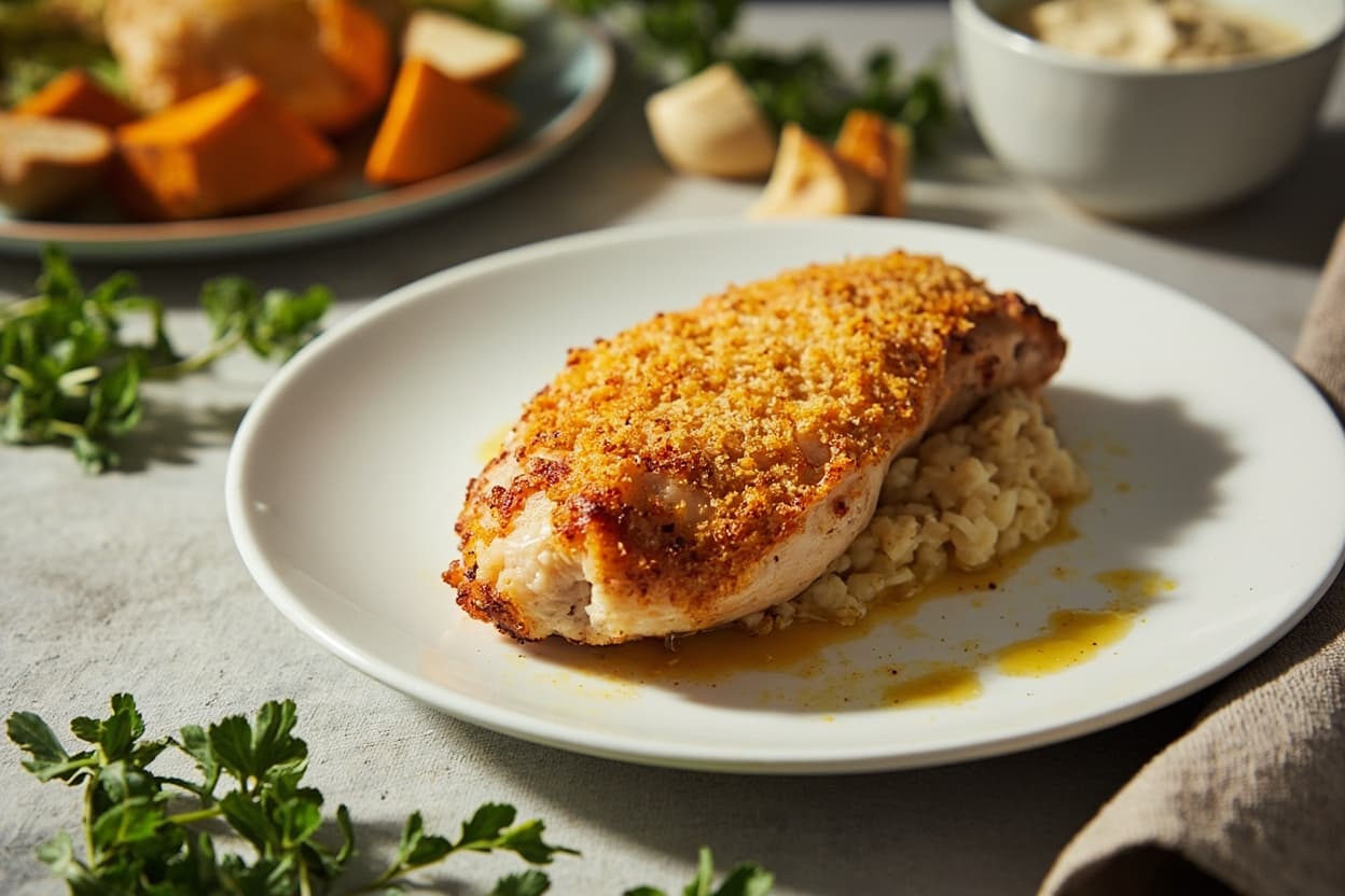 Parmesan Crusted Chicken Thighs