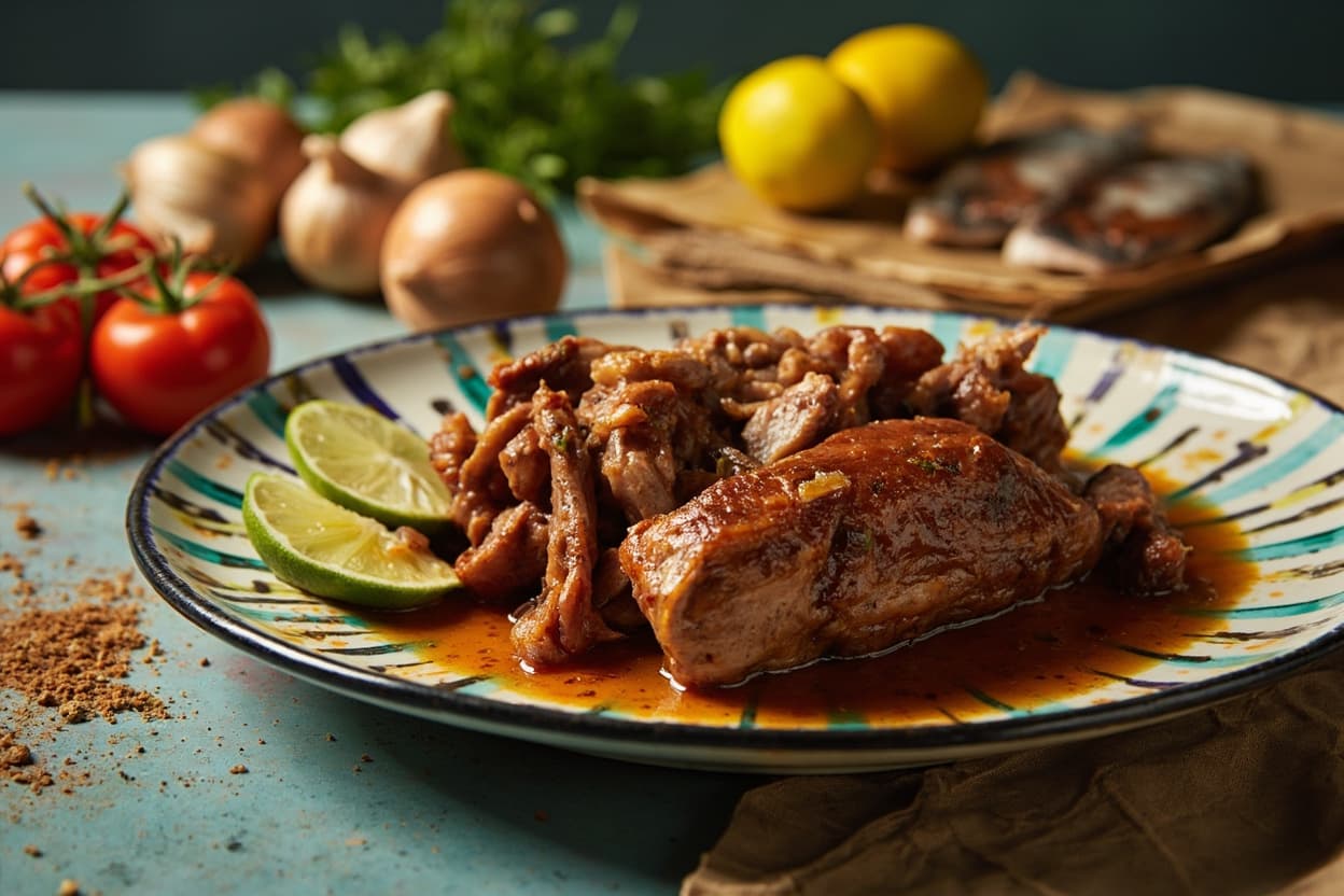 Pernil Pork Braised with Garlic and Lime