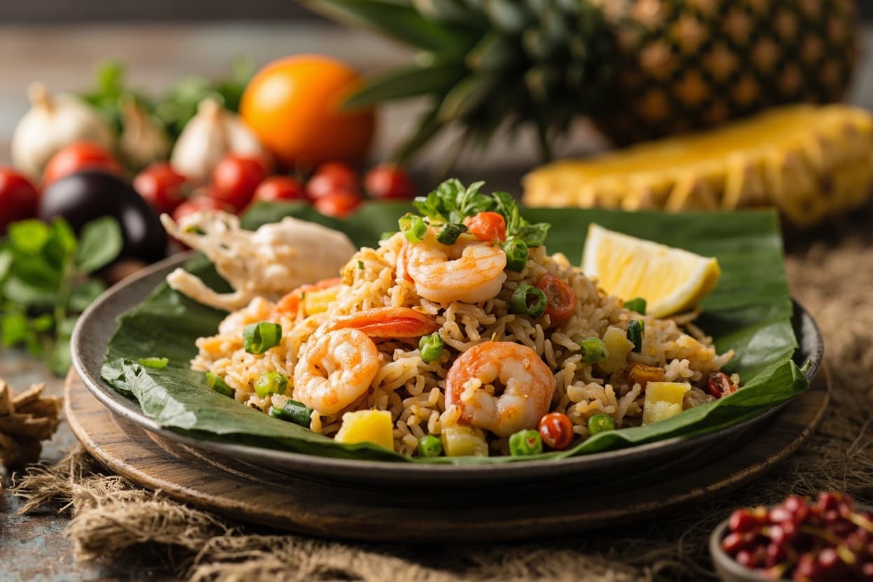 Pineapple Fried Rice with Shrimp