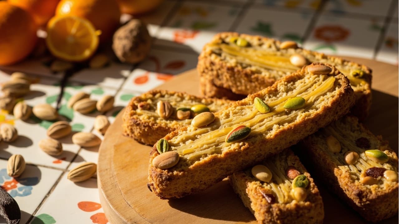 Pistachio & Honey Biscotti