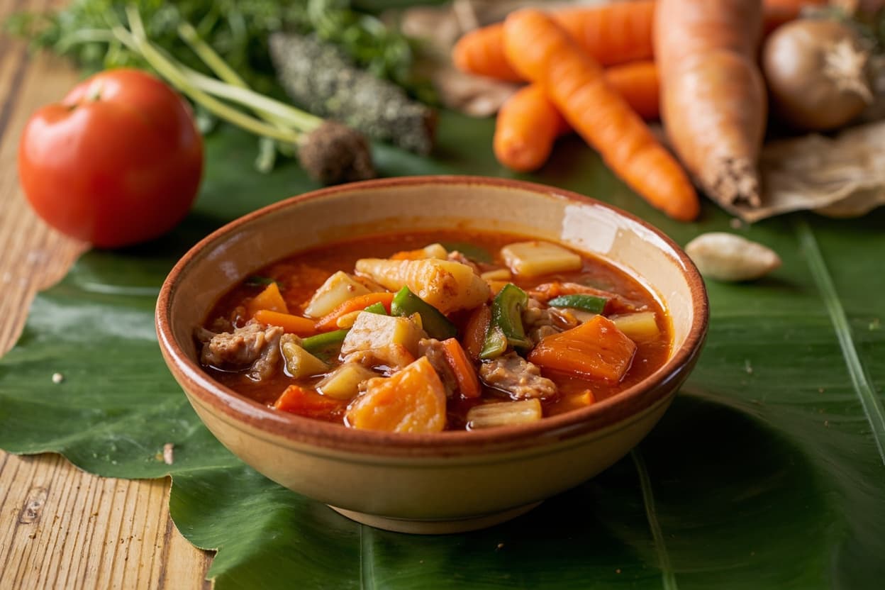 Pork Menudo Tomato Potato Carrot Stew
