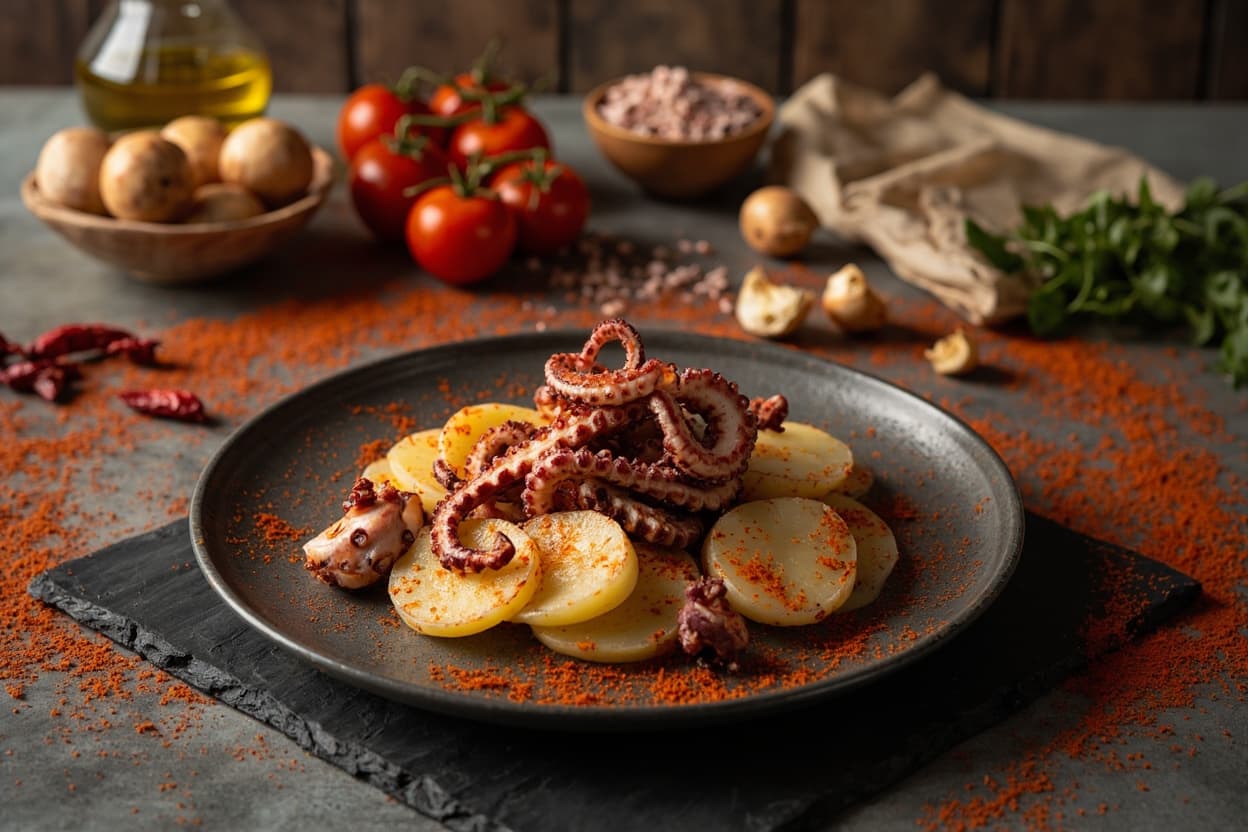 Pulpo a Feira with Paprika-Dusted Potato