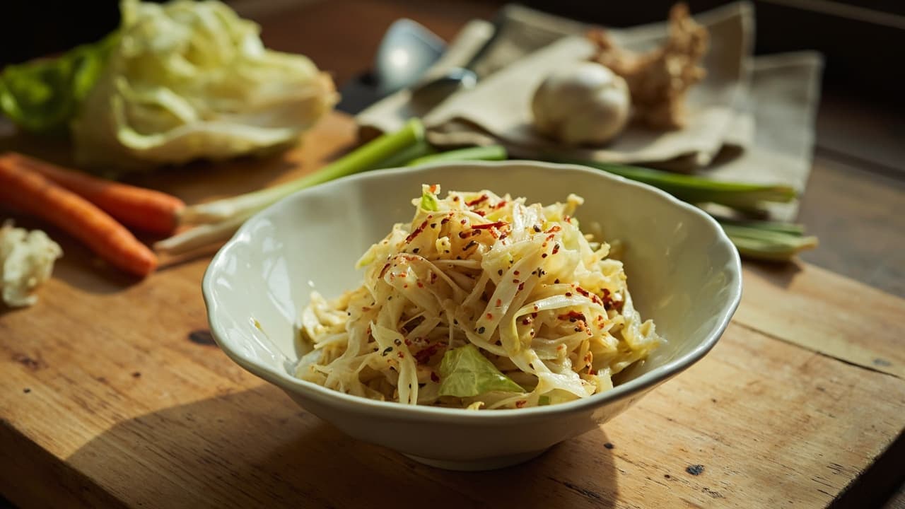 Quick-Pickled Cabbage Banchan
