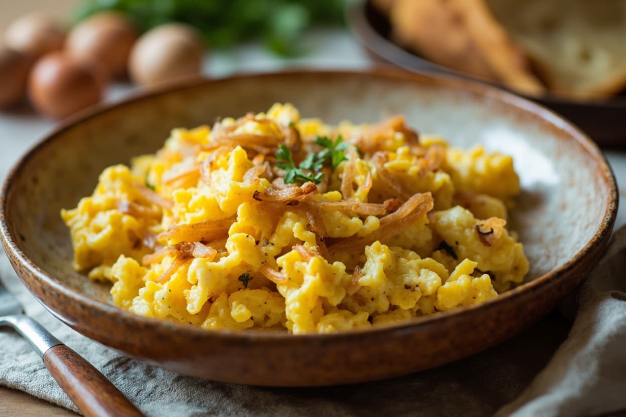 Recovery Egg and Onion Scramble