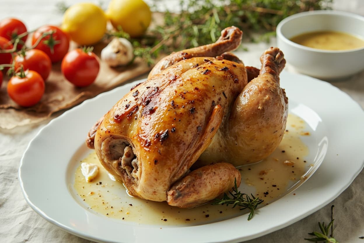 Roast Chicken with Lemon and Thyme