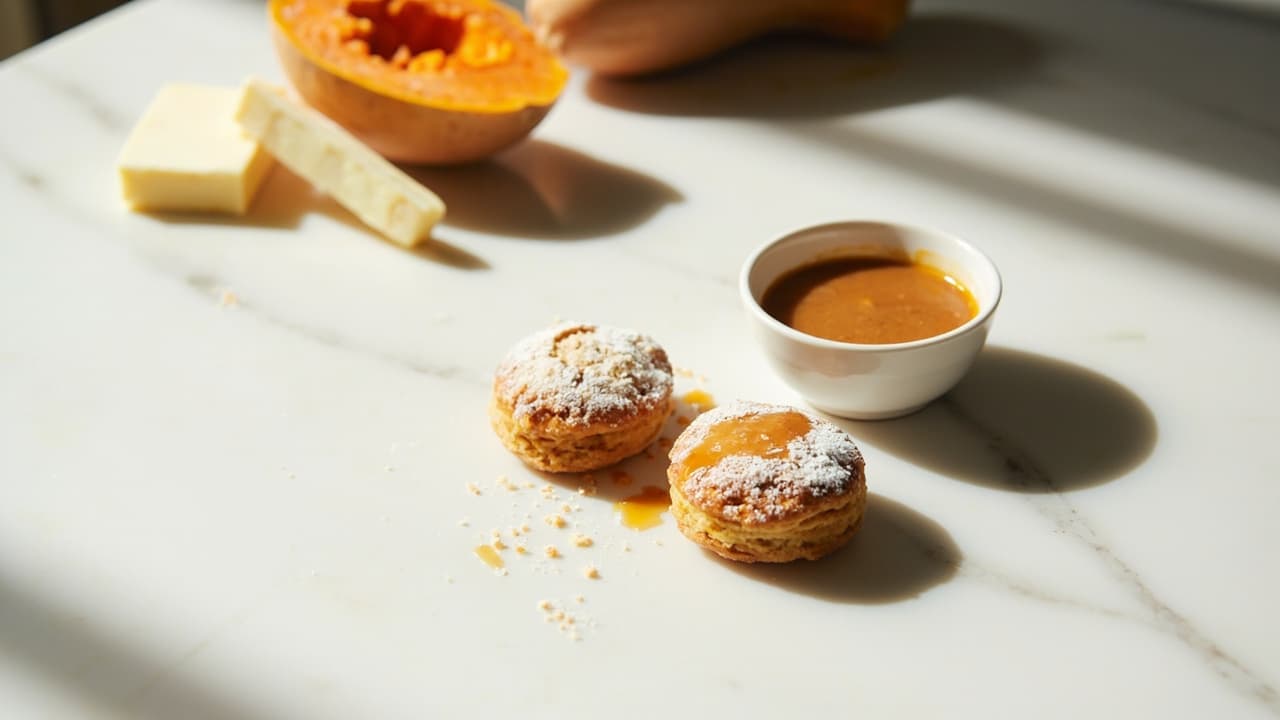 Roasted Butternut Financiers with Brown Butter Caramel