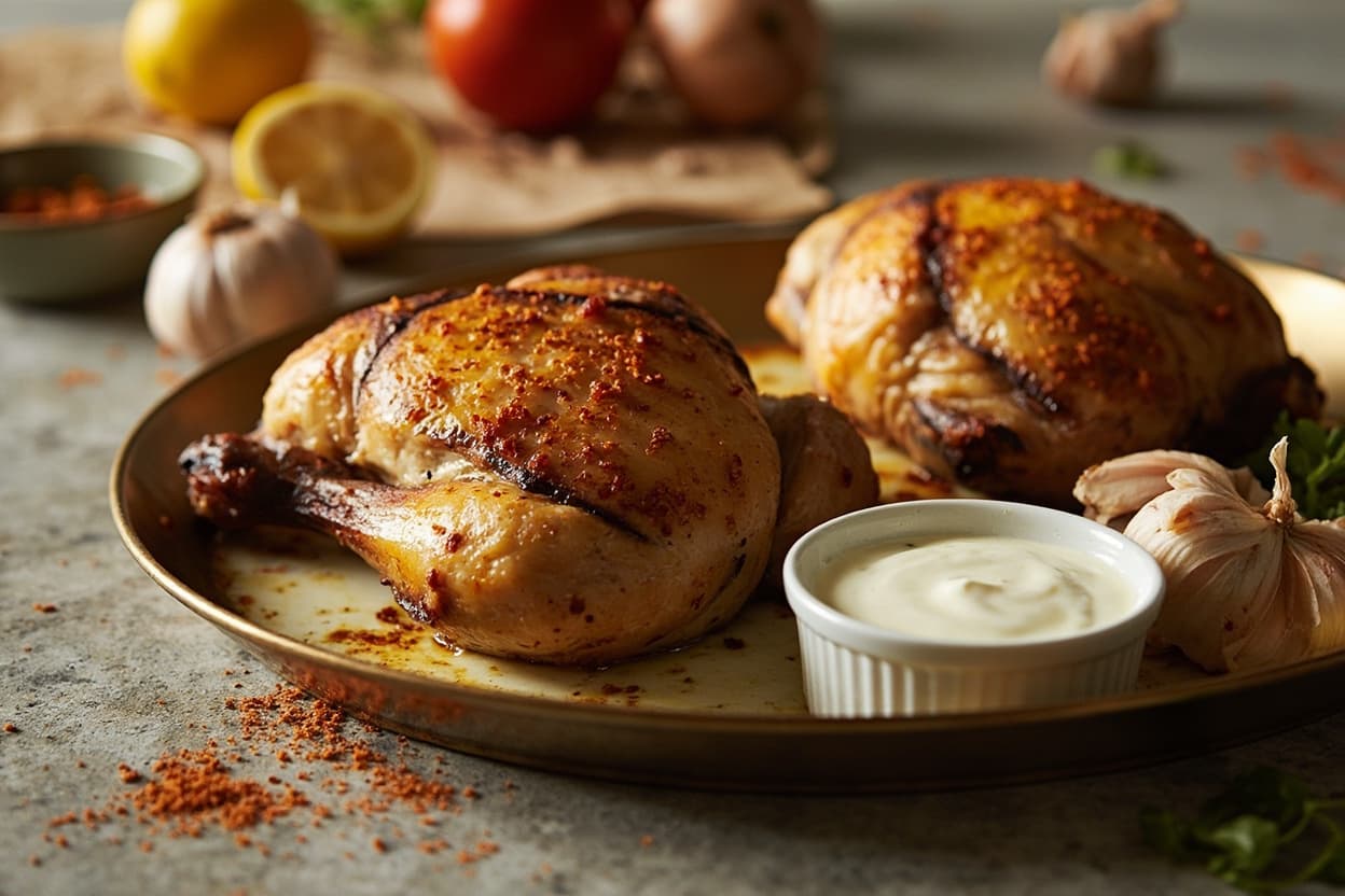 Saffron-Yogurt Roast Chicken Thighs