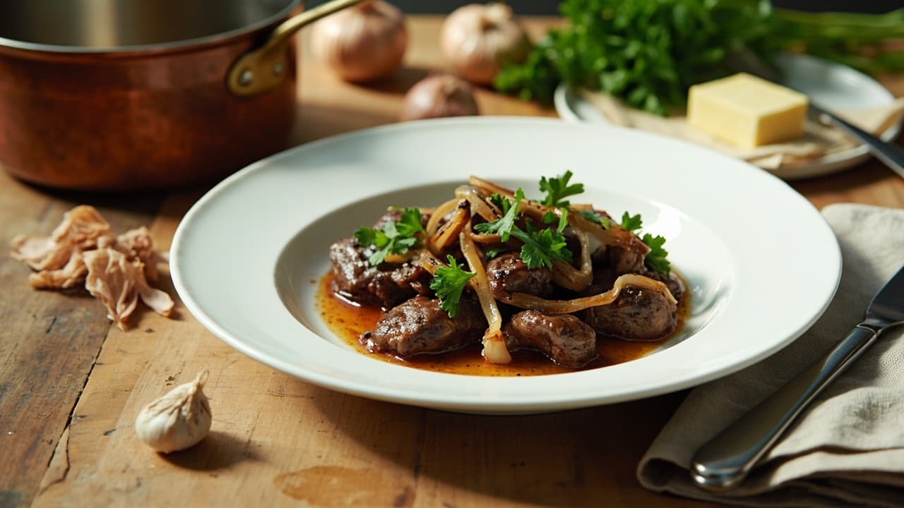 Sautéed Chicken Livers with Shallot and Parsley