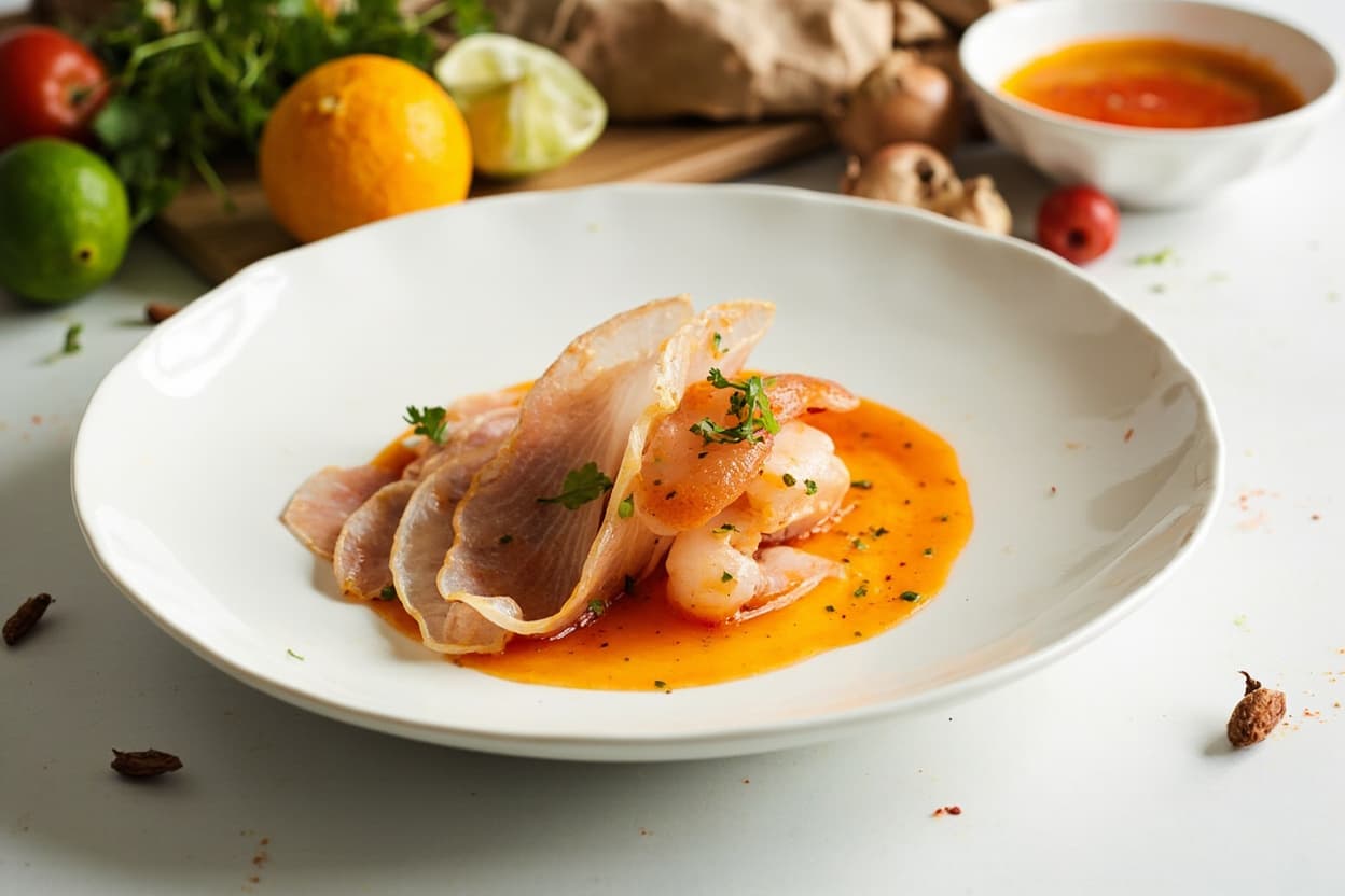 Scallop Tiradito in Citrus and Cayenne