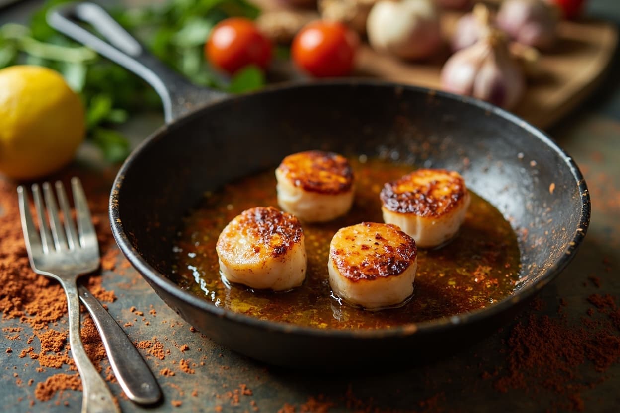 Scallops with Smoked Paprika and Lemon