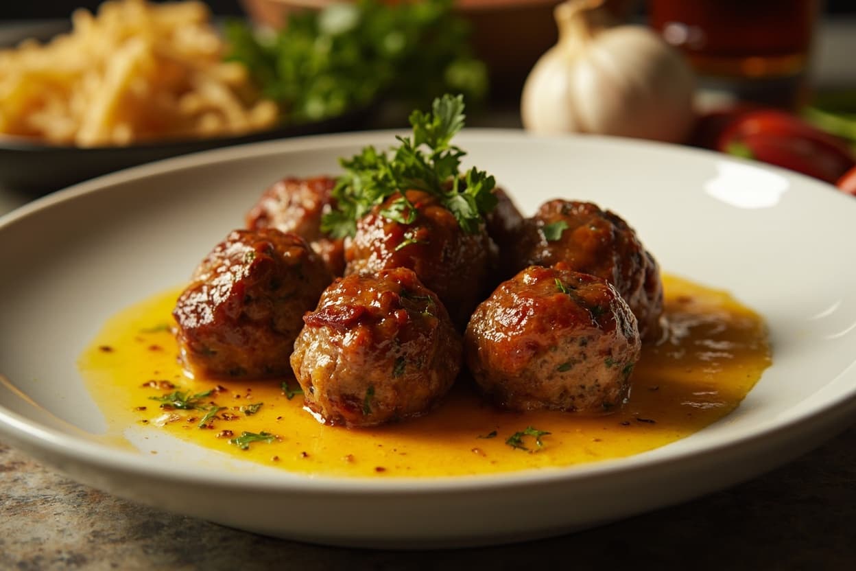 Scandalous Garlic Butter Meatballs