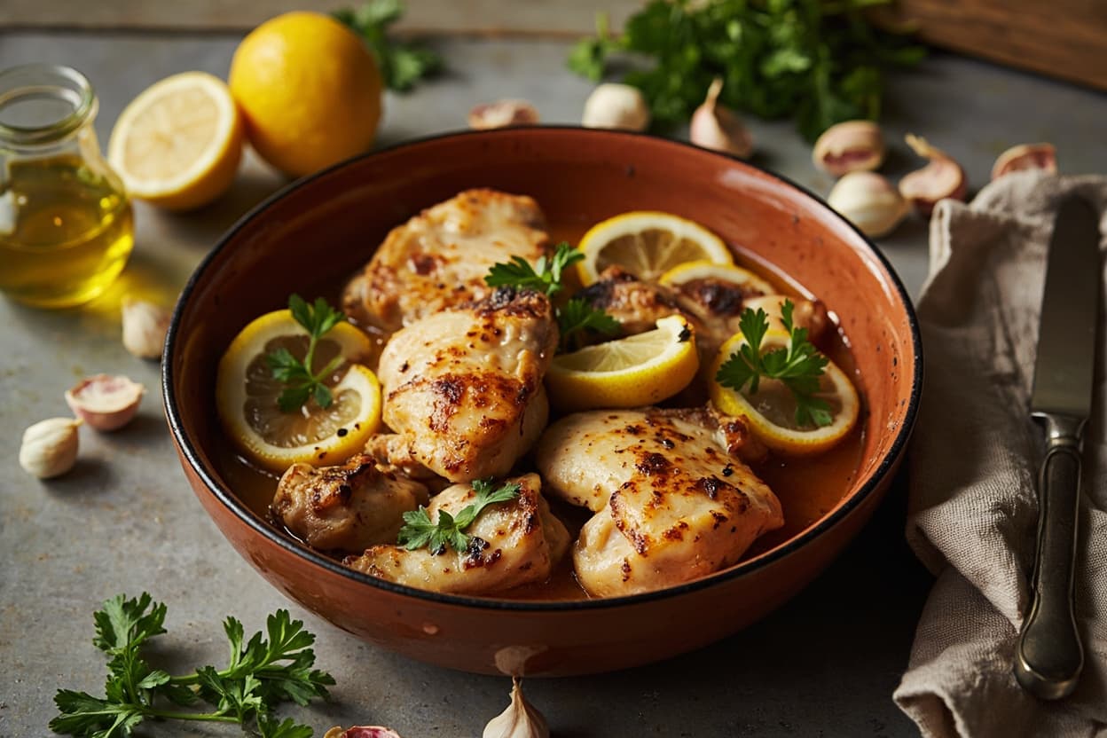 Sensory Lemon and Garlic Chicken