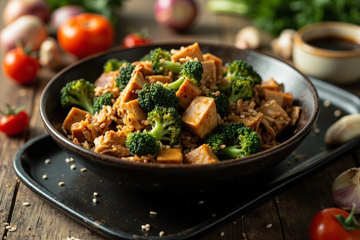 Sesame Soy Broccoli and Tofu Stir-Fry