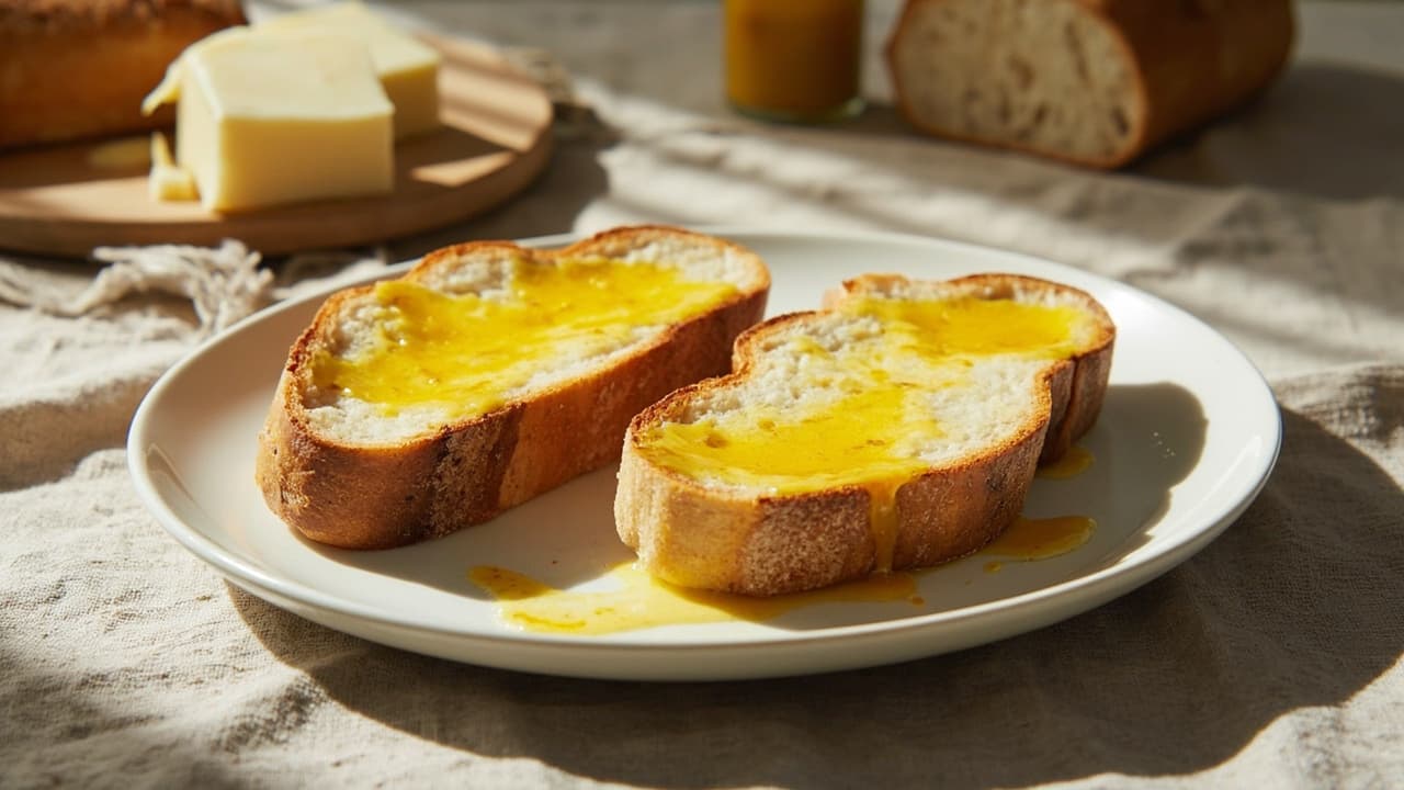 Sharp Mustard and Parmesan Toasts