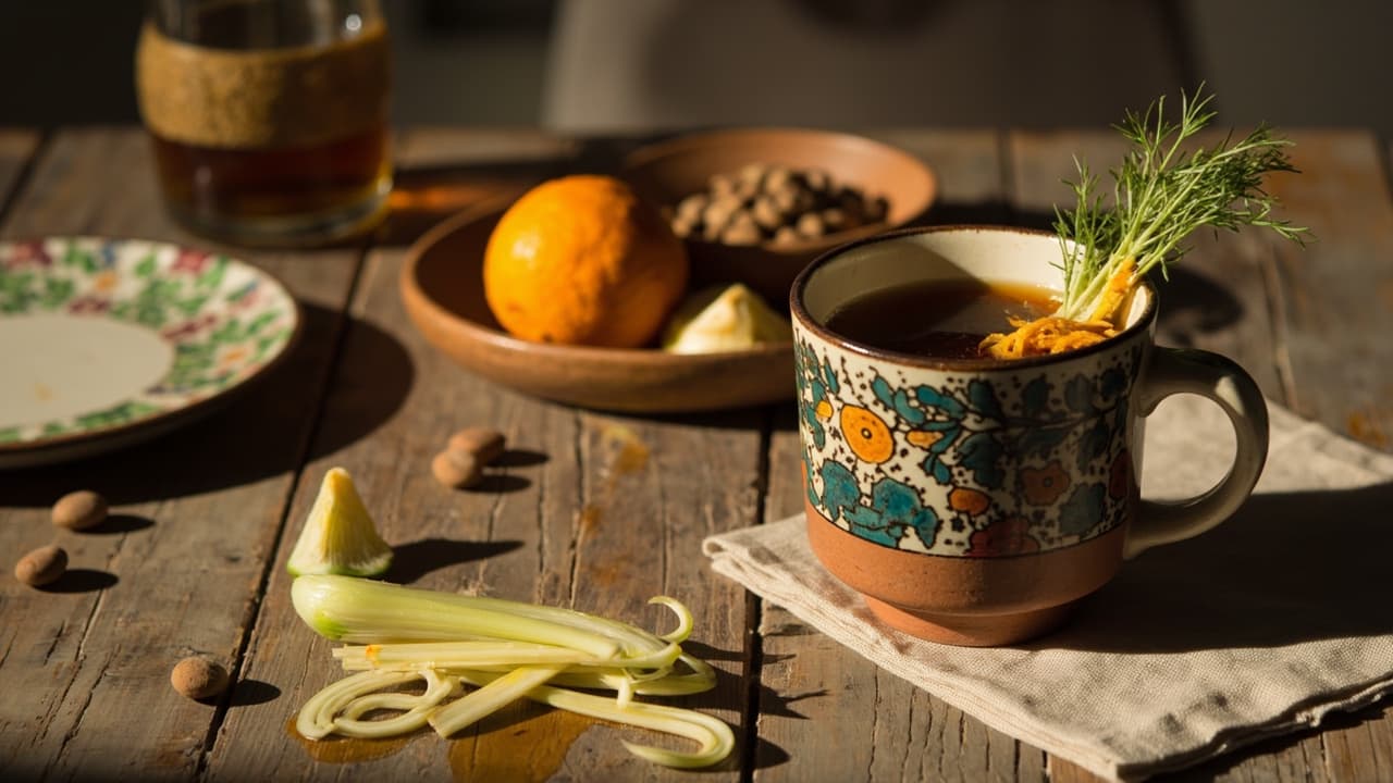 Sidamo Hand-Ground Cold Brew with Fennel and Orange Zest