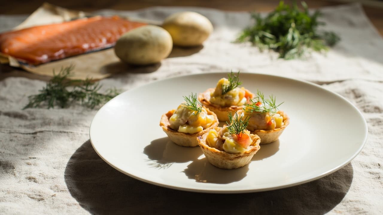 Silken Salmon Tarts