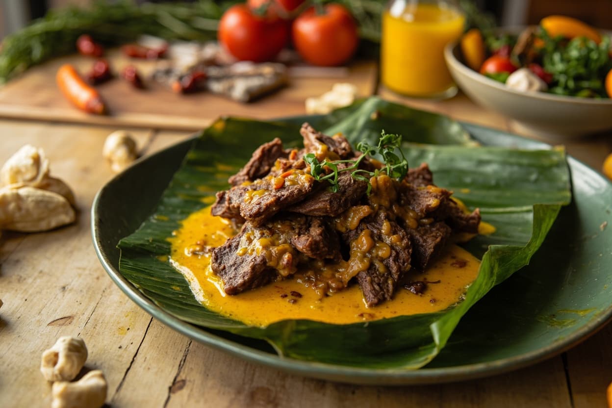 Slow Beef with Toasted Chile, Ginger and Turmeric