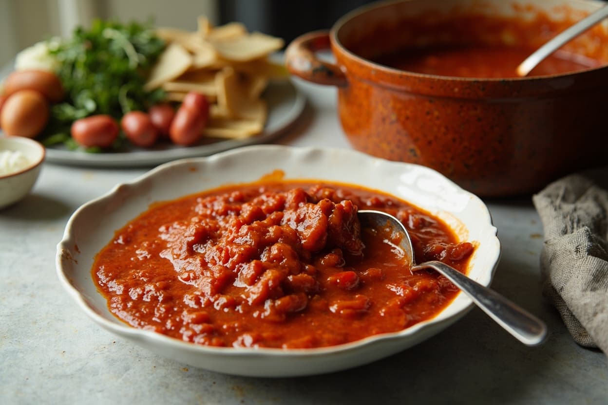Slow-Cooked Tomato and Garlic Sauce
