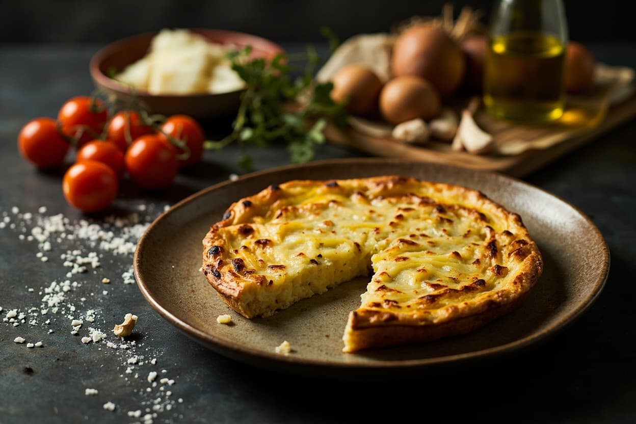 Slow Potato and Onion Spanish Tortilla
