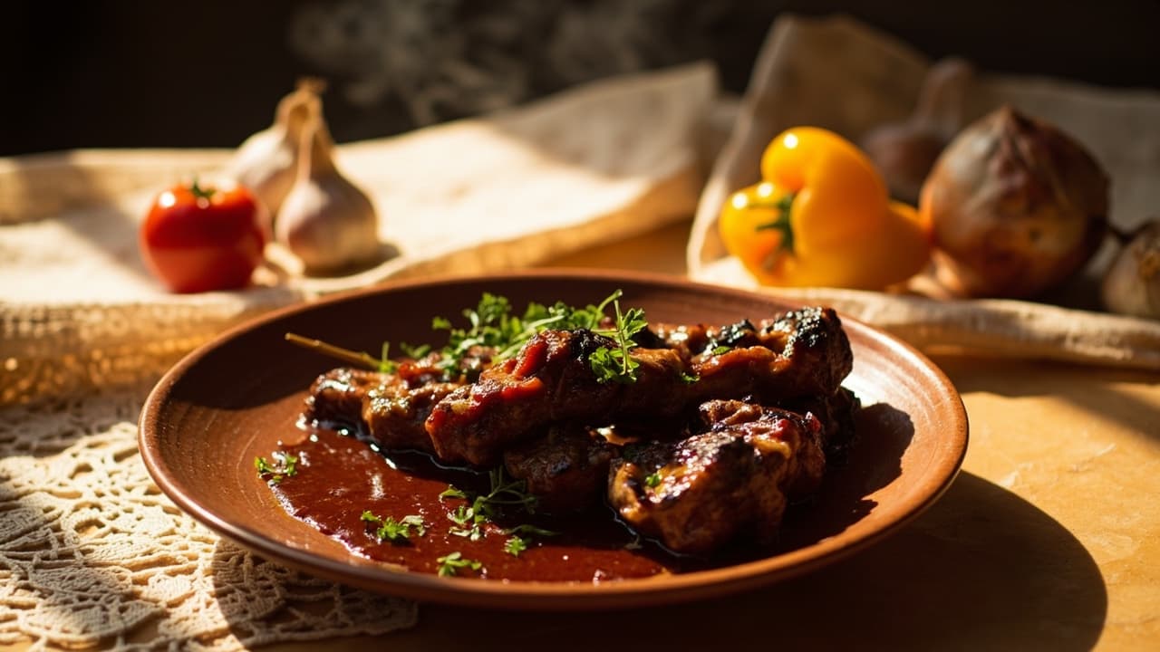 Slow-Smoked Tomato Beef with Bell Pepper