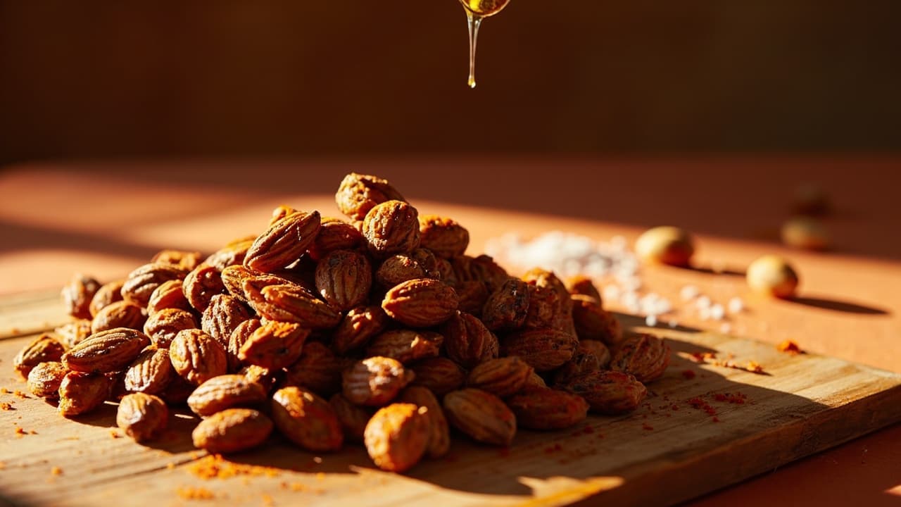 Smoked Paprika and Honey Roasted Almonds