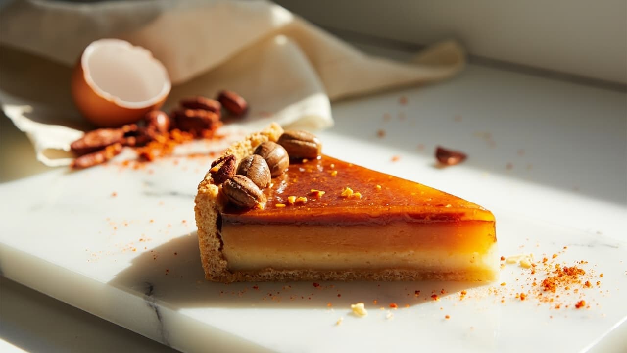 Smoked Paprika Hazelnut Praline Tart
