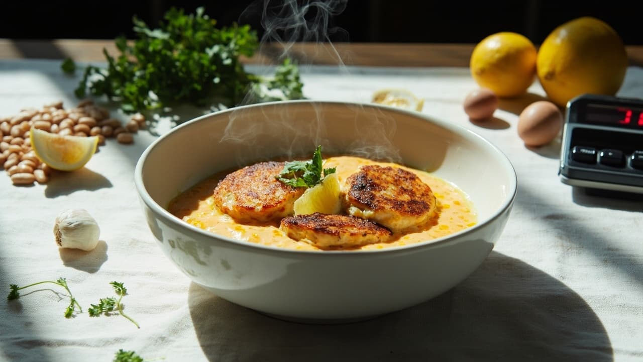 Smoked Paprika Pinto Bean Pancakes with Crispy Cheddar