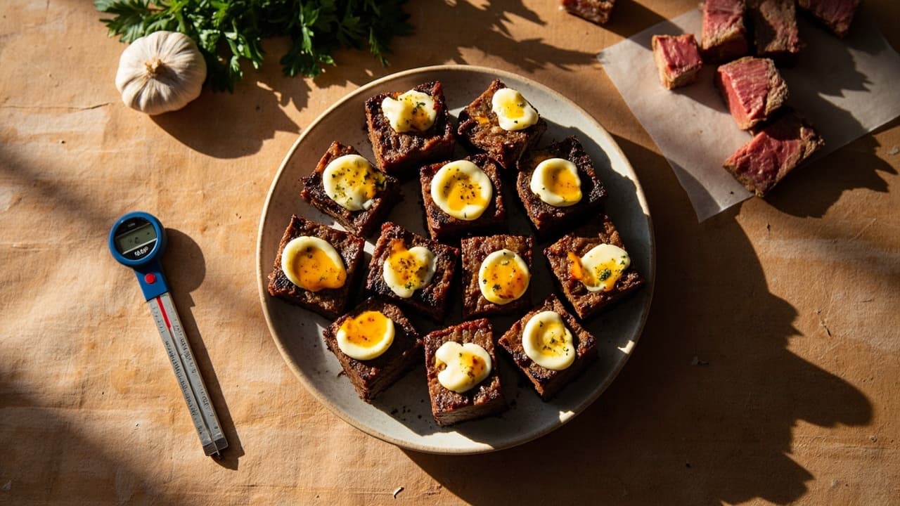 Smoked Paprika Seared Steak Bites with Compound Butter