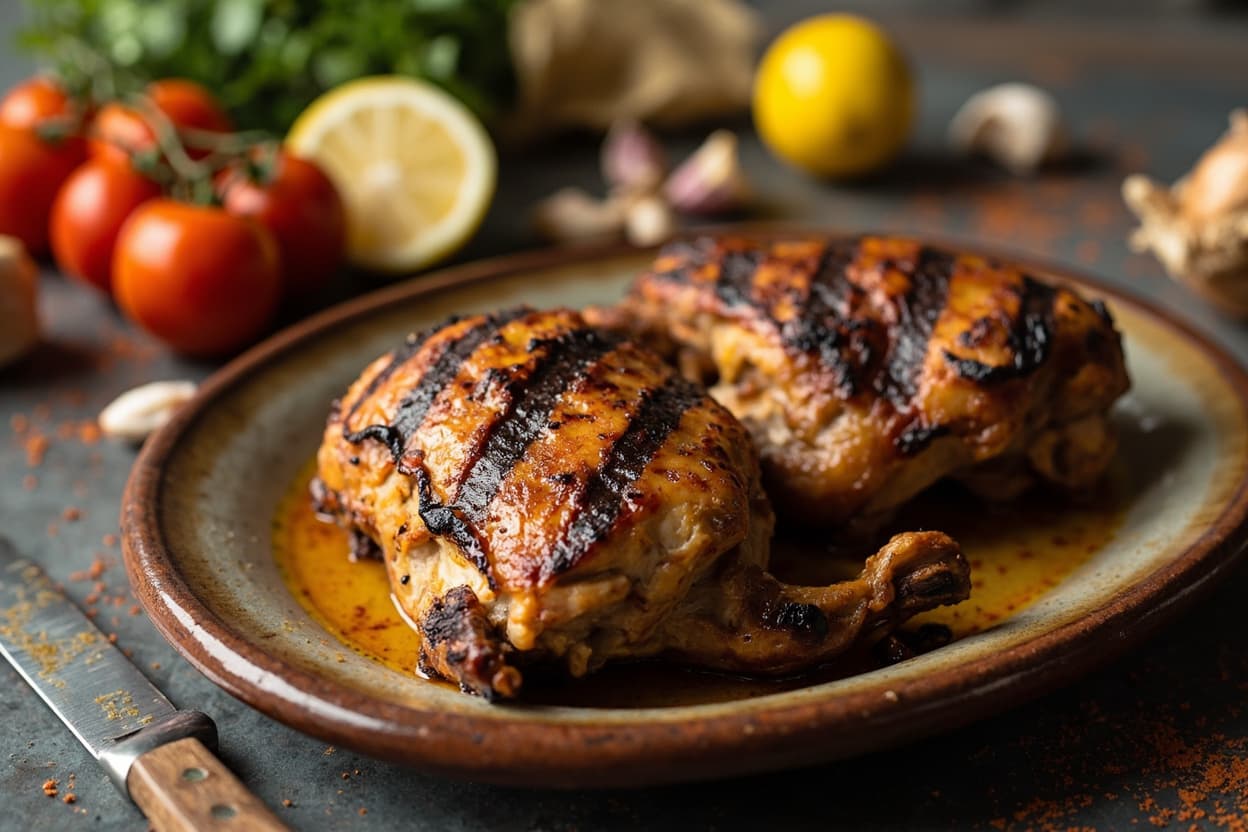 Smoky Cayenne Grilled Chicken Thighs