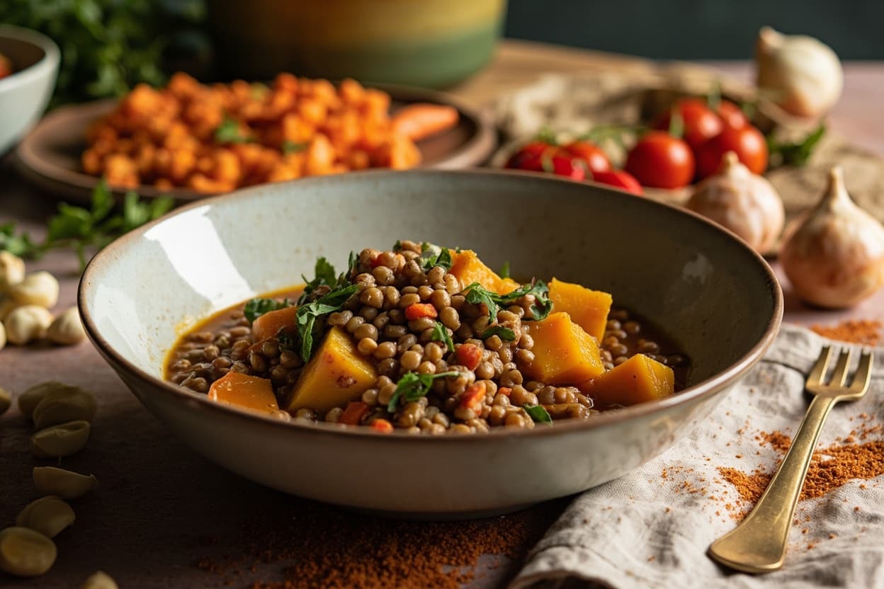 Smoky Lentil and Butternut Squash Stew