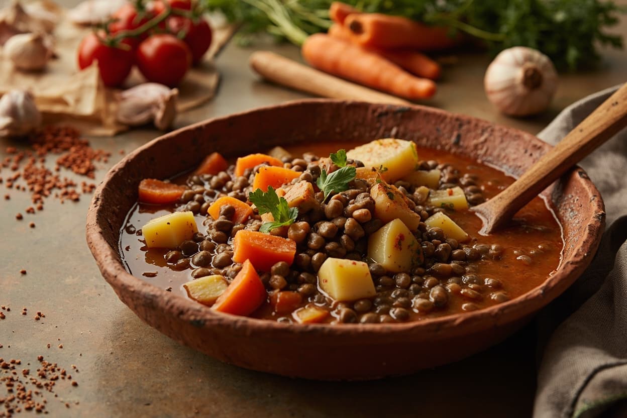 Smoky Lentil and Potato Stew