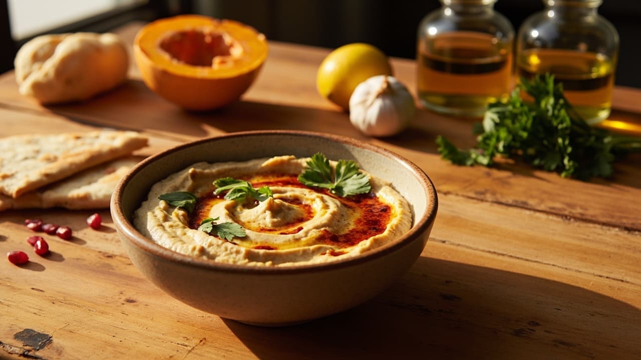 Smoky Roasted Butternut Squash and Tahini Dip