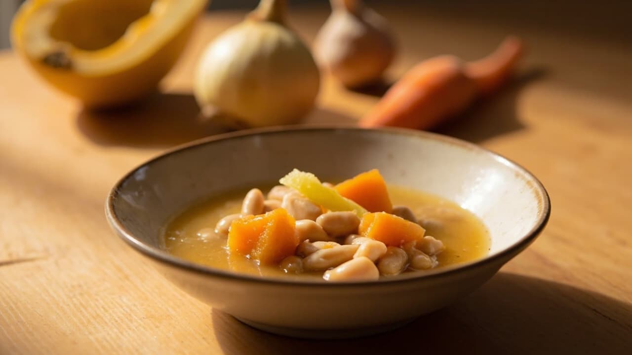 Soft Pinto Bean and Butternut Stew Bites