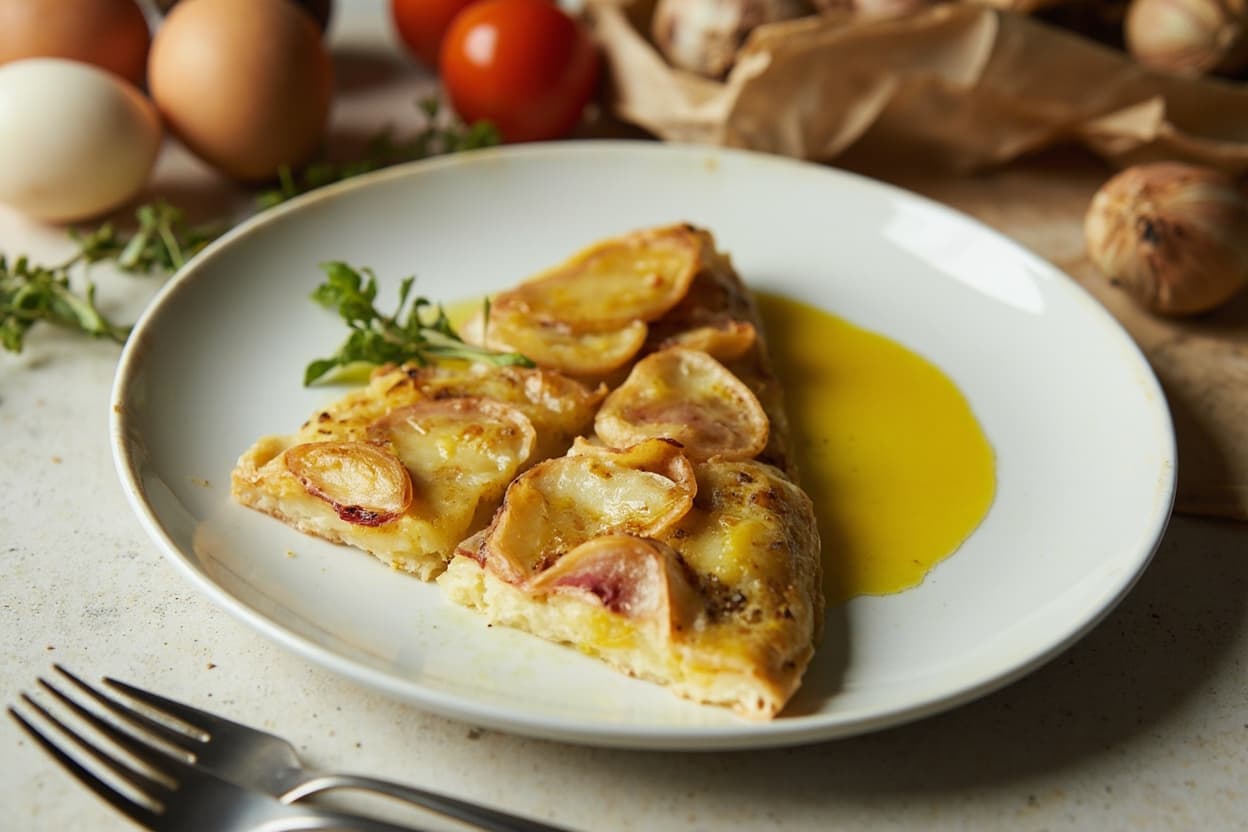 Soft Spanish potato and onion tortilla