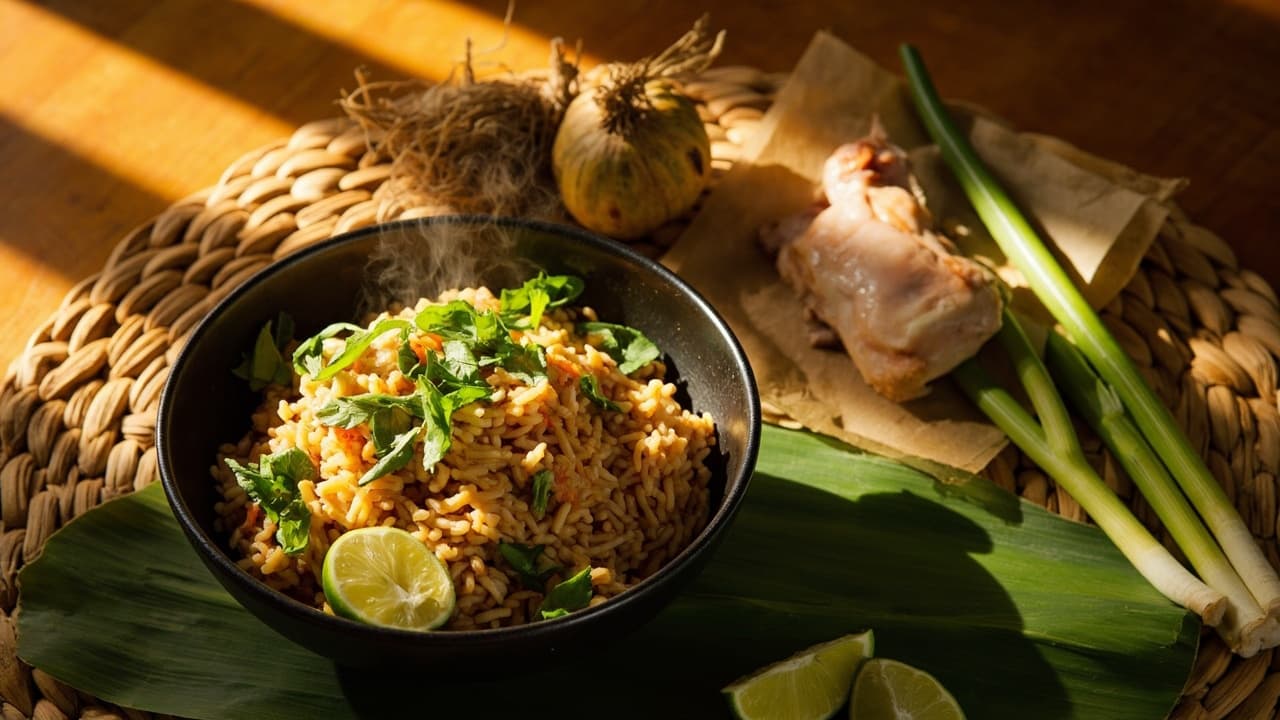 Somchai's Spicy Basil Chicken Fried Rice