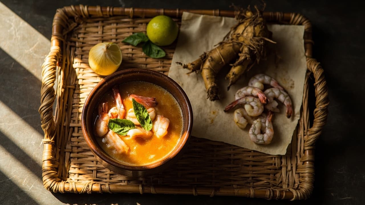 Somchai's Spicy Coconut Shrimp Soup